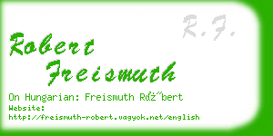 robert freismuth business card